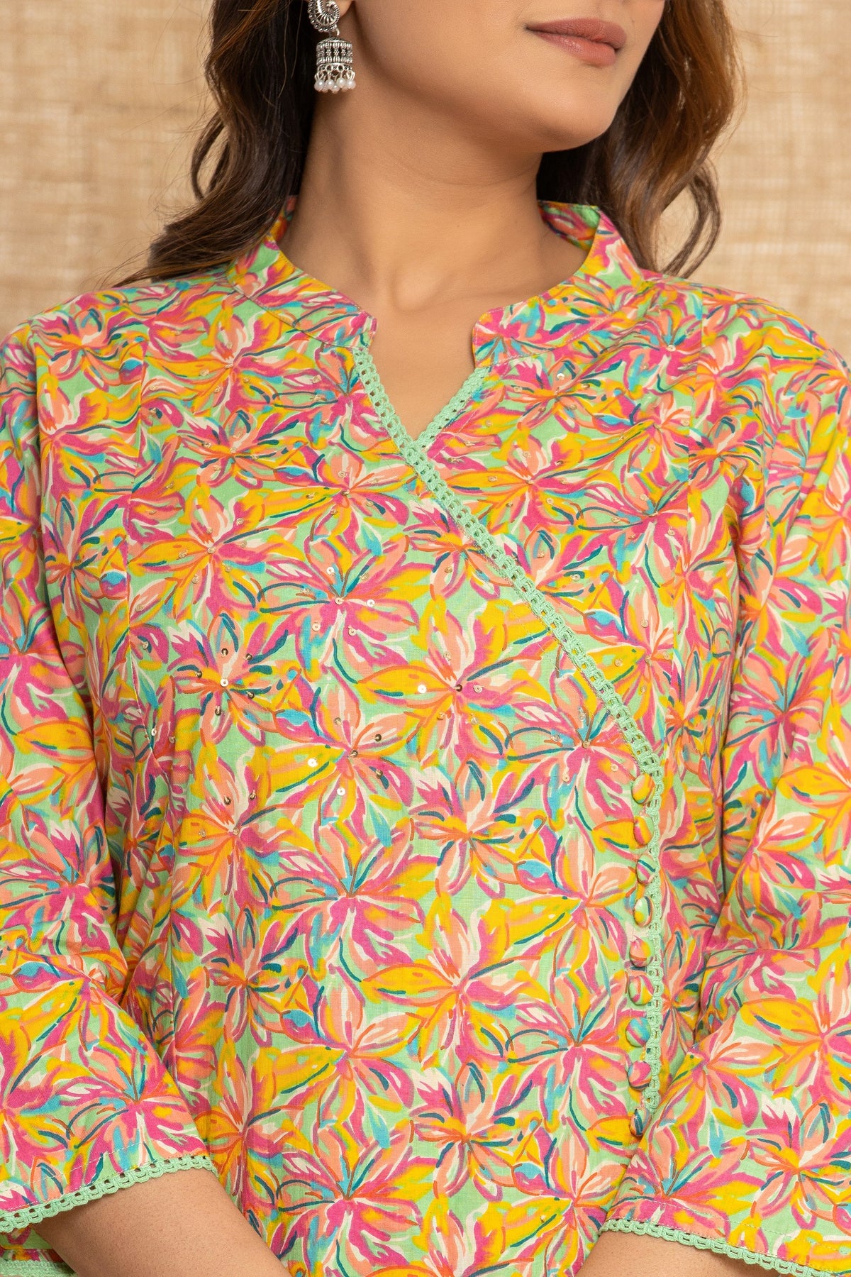 Reet Angrakha Pure Cotton Kurta set