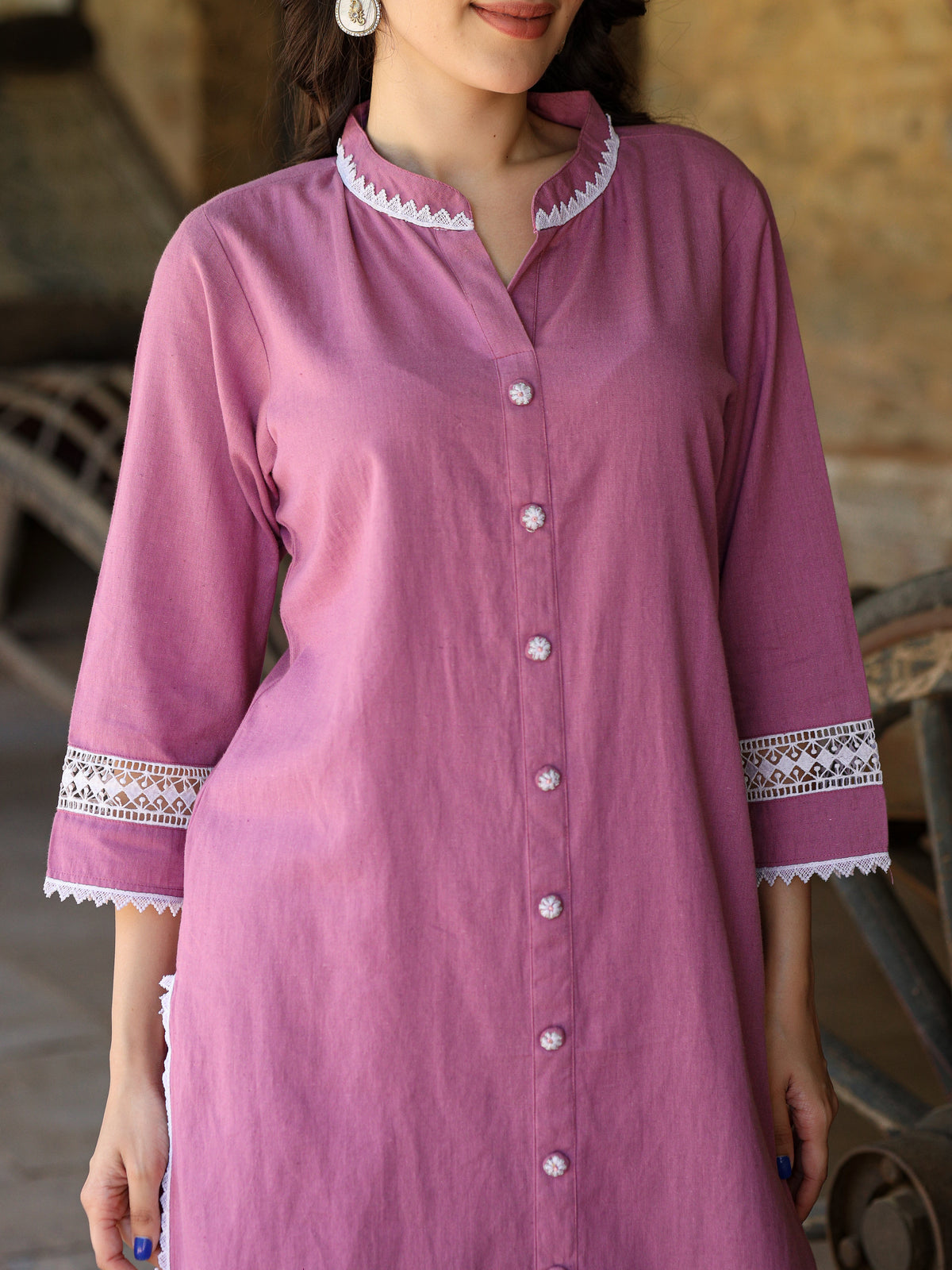Rumi Handloom Cotton Kurta Set