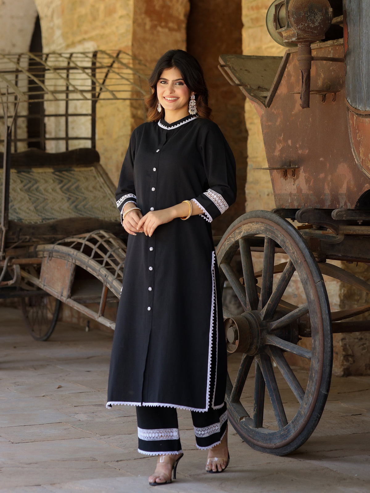 Rumi Handloom Cotton Kurta Set