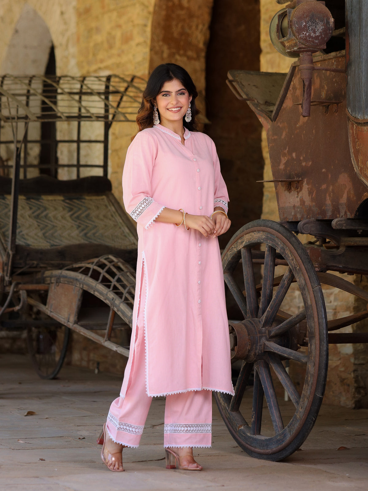 Rumi Handloom Cotton Kurta Set