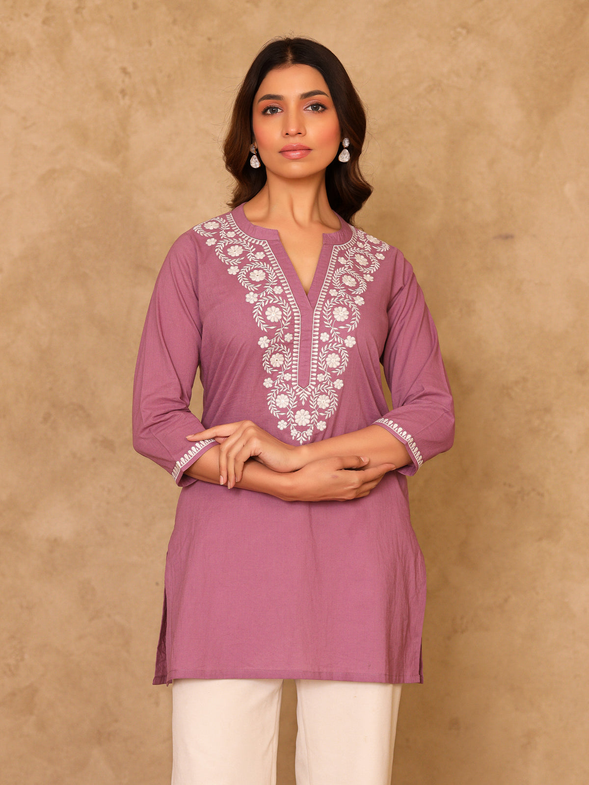 Noor Pure Cotton Embroidered Cotton Top