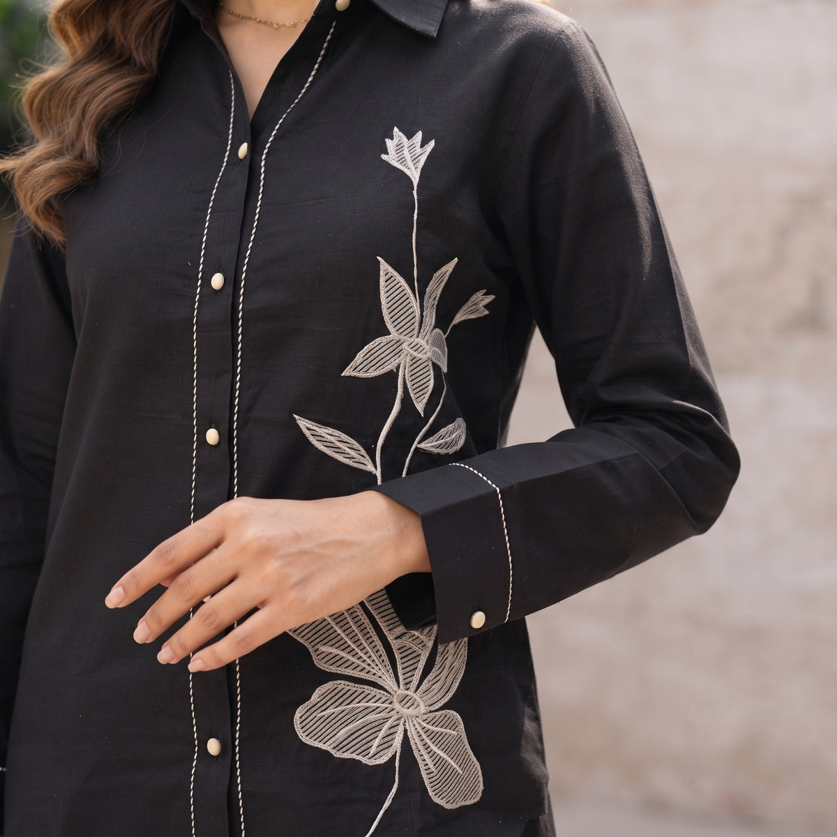 Aura Floral Applique Co-ord Set