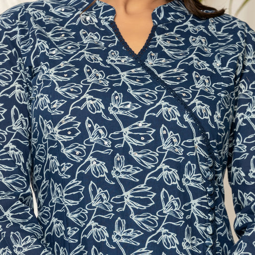 Naaya Angrakha Pure Cotton Kurta set