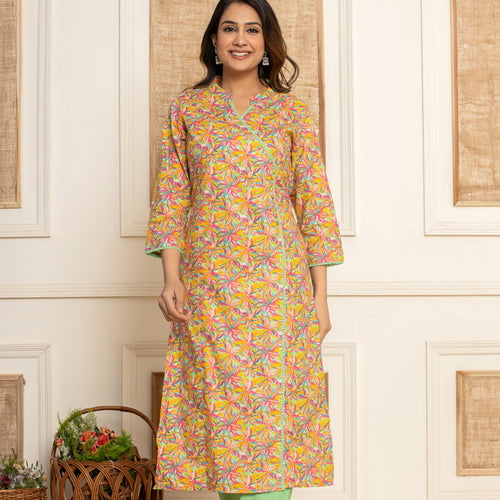 Reet Angrakha Pure Cotton Kurta set