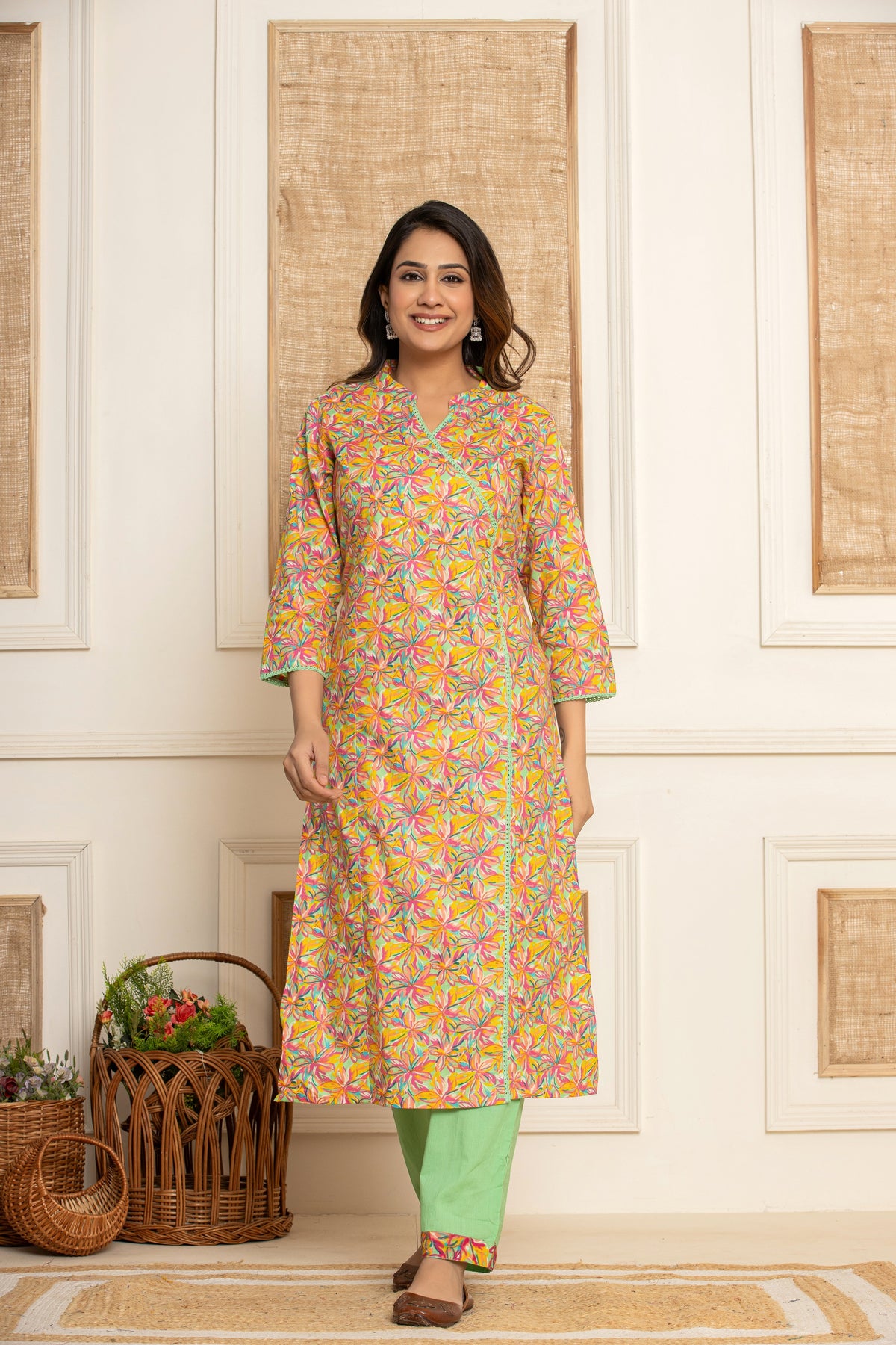 Reet Angrakha Pure Cotton Kurta set
