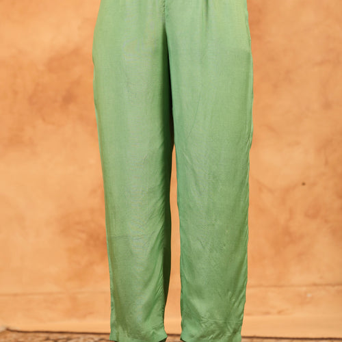 Pastel Green Shimmer Suit Set