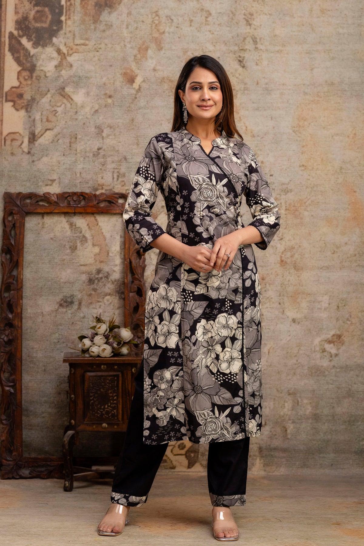 Naaya Angrakha Pure Cotton Kurta Set