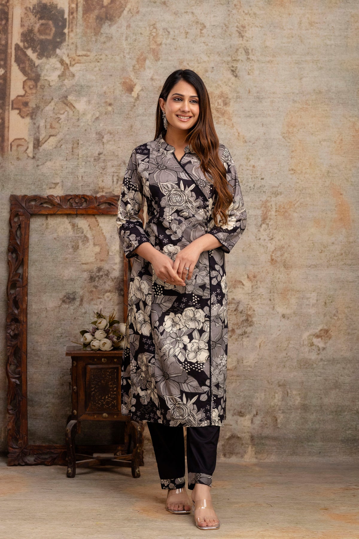 Naaya Angrakha Pure Cotton Kurta Set