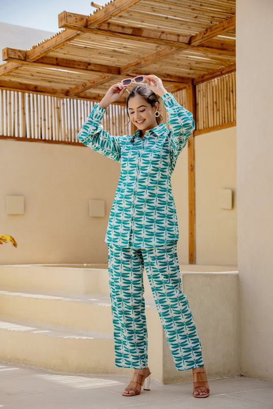 White-rama Dragonfly Co-ord Set