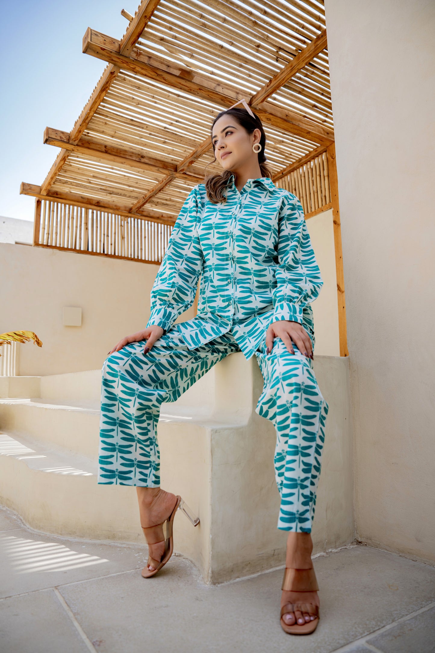 White-rama Dragonfly Co-ord Set