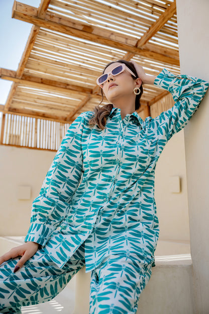 White-rama Dragonfly Co-ord Set