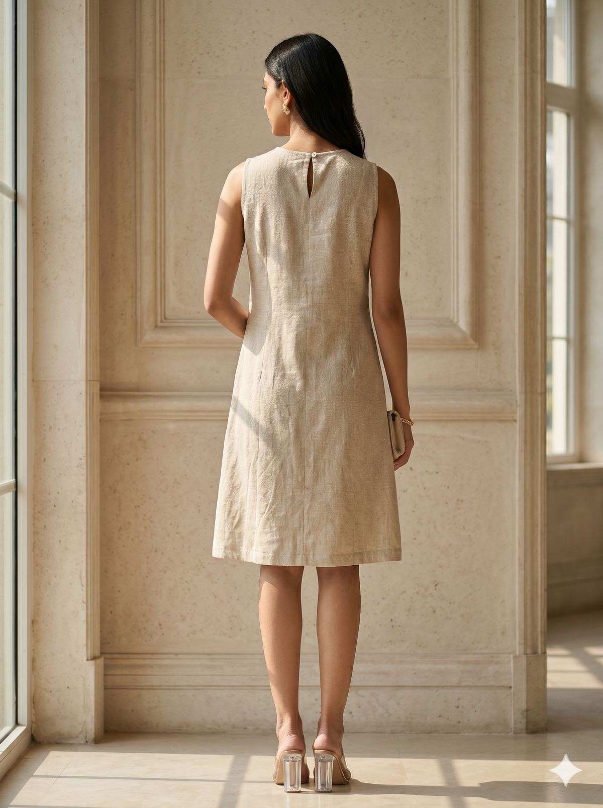 Tulip Applique Jute Dress