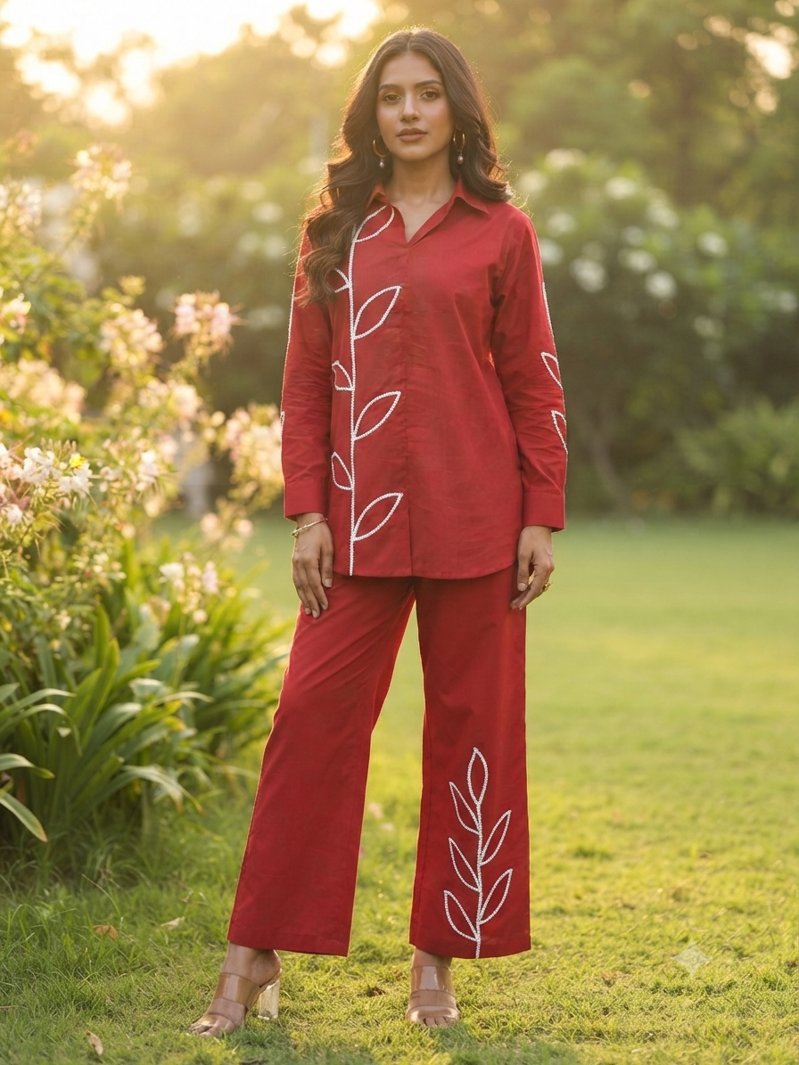 Ela Embroidered Co-ord Set