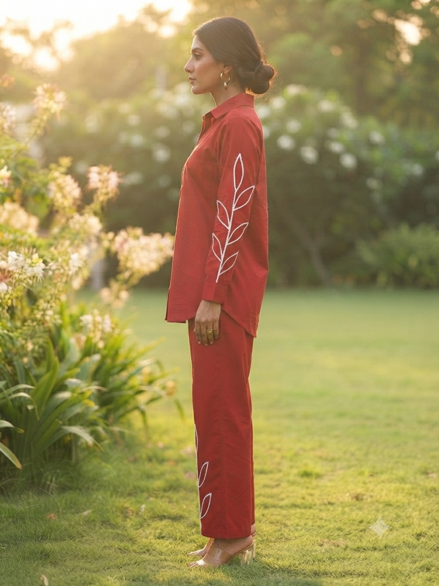 Ela Embroidered Co-ord Set