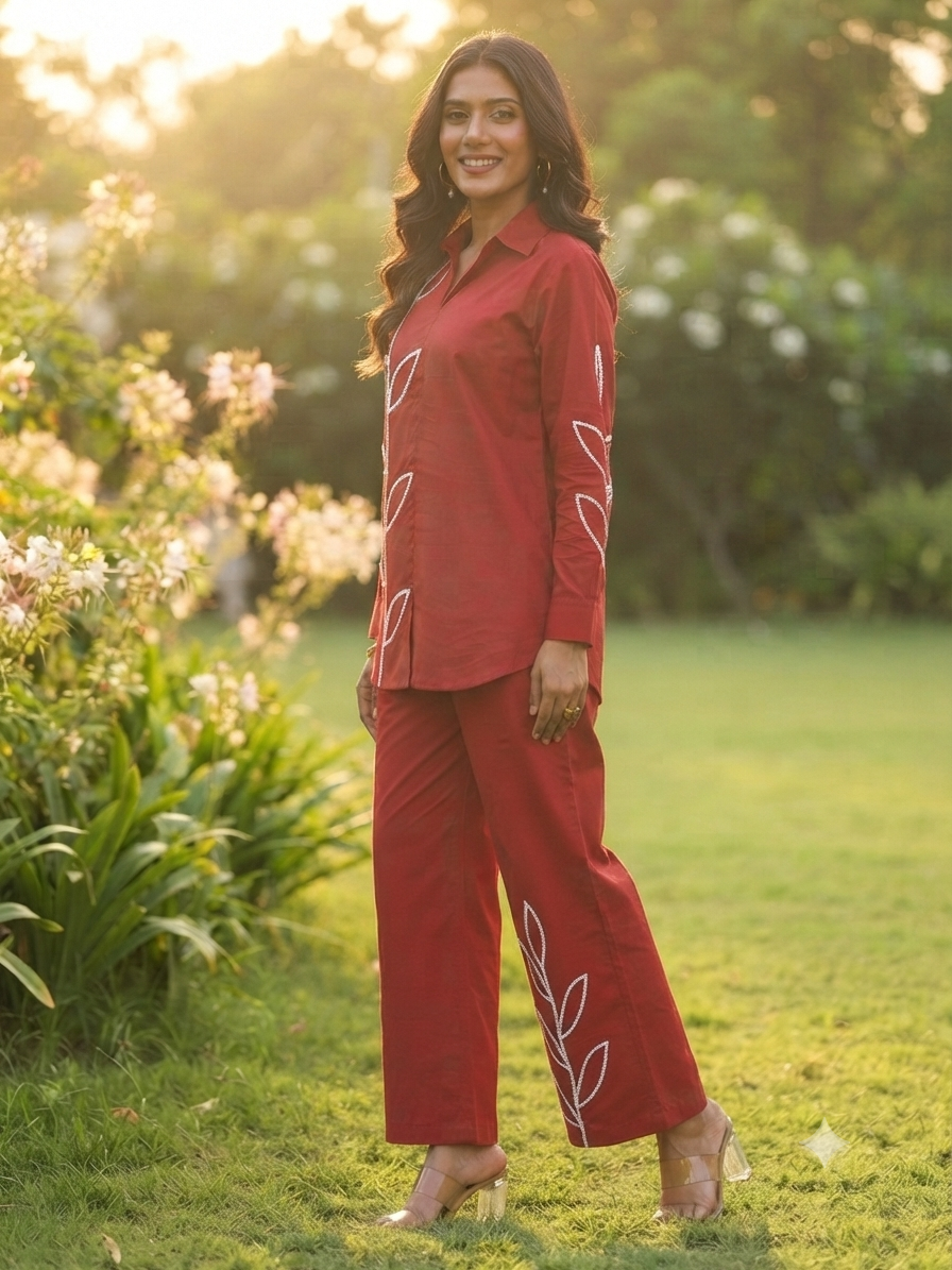 Ela Embroidered Co-ord Set
