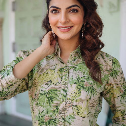 Aira Floral Hand-embroidered Co-ord Set