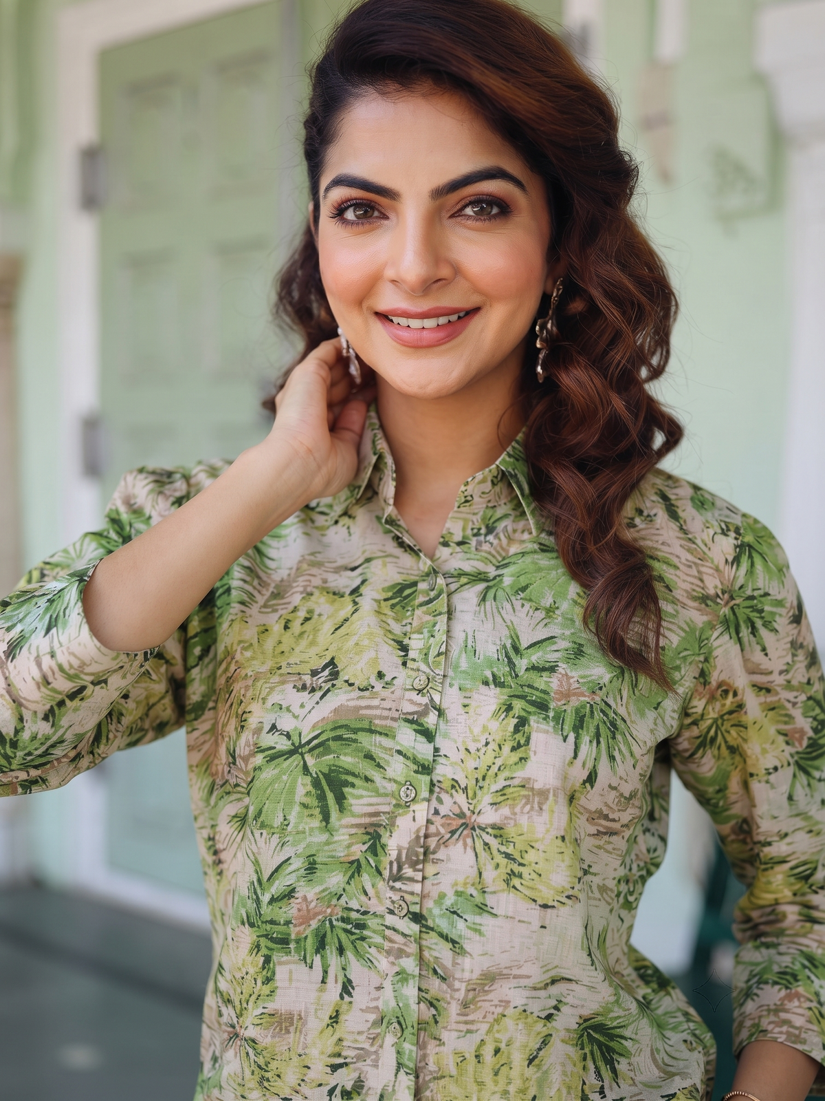 Aira Floral Hand-embroidered Co-ord Set