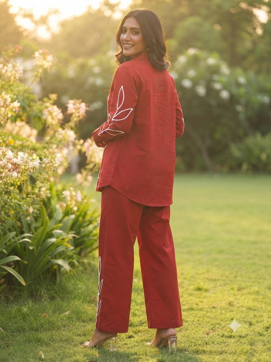 Ela Embroidered Co-ord Set