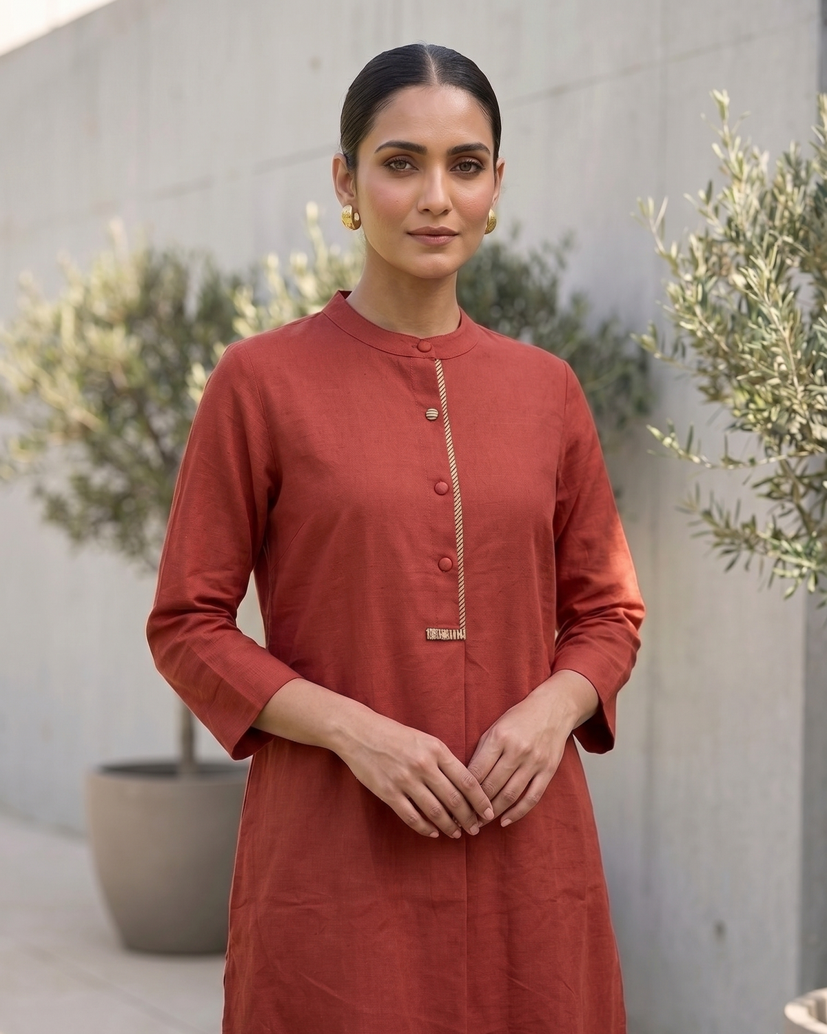 Maroon Matrix Co-Ord