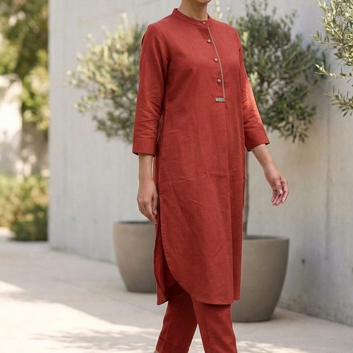Maroon Matrix Co-Ord