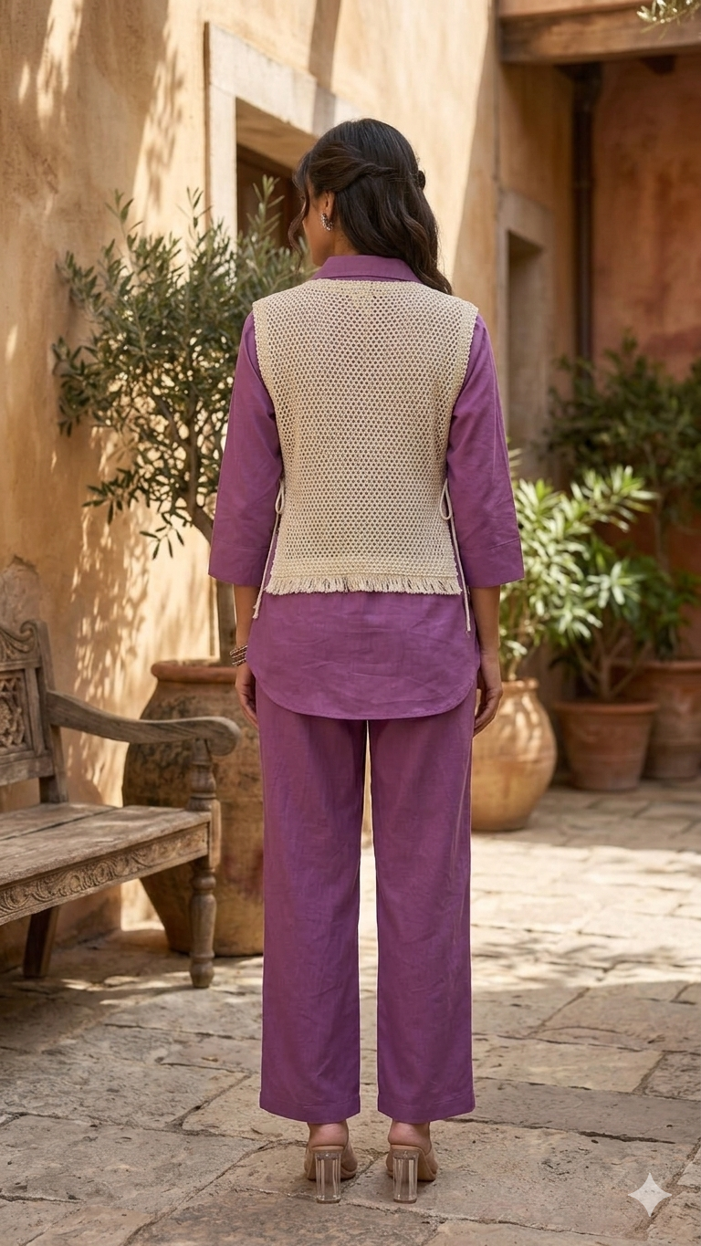 Orchid Vest Co-ord Set
