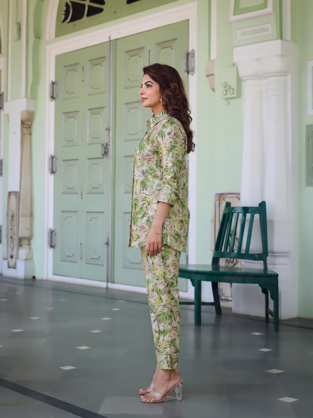 Aira Floral Hand-embroidered Co-ord Set