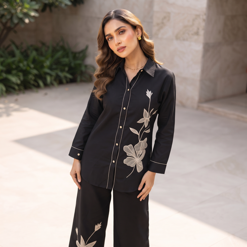 Aura Floral Applique Co-ord Set