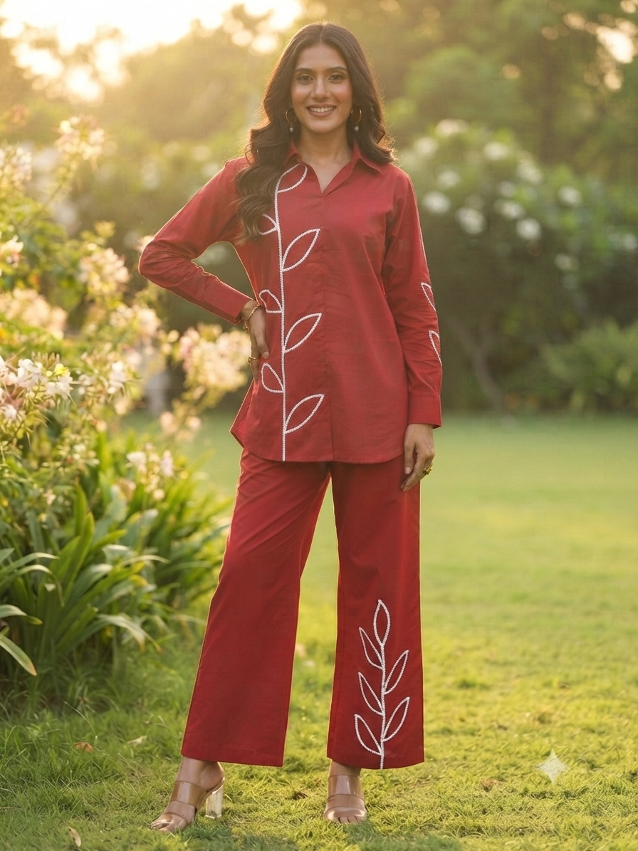 Ela Embroidered Co-ord Set