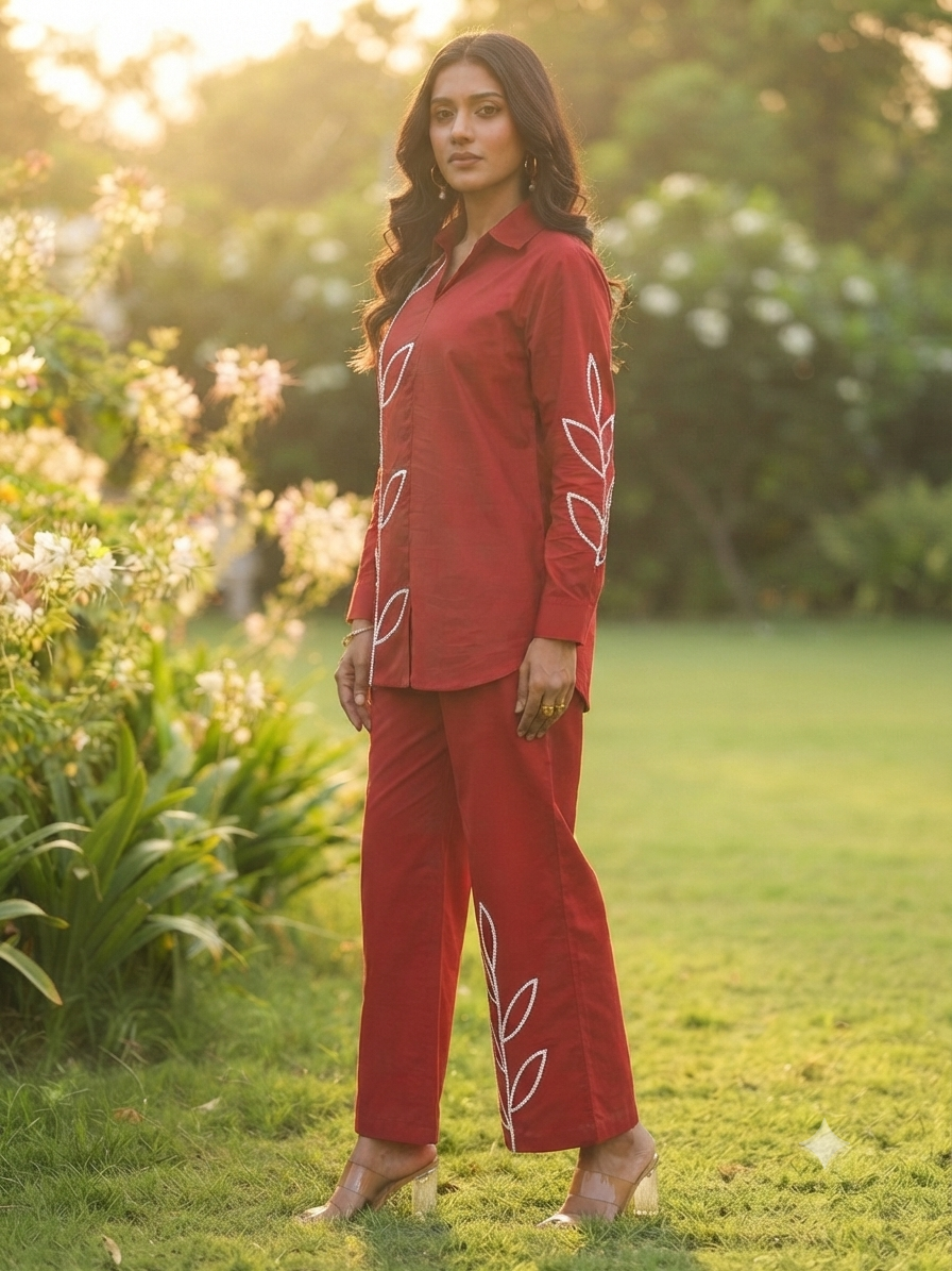 Ela Embroidered Co-ord Set