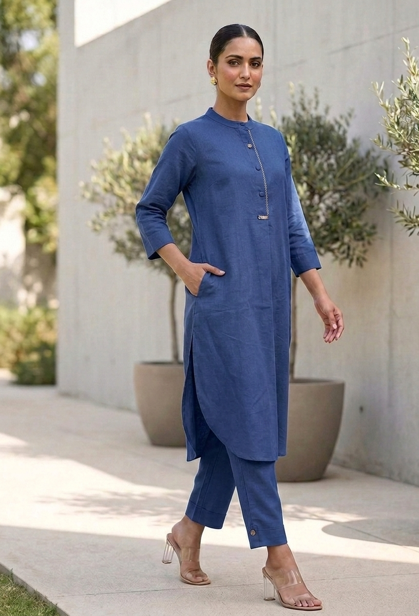 Indigo Matrix Co-Ord