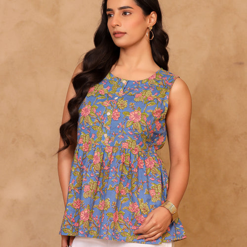 Amber Pure cotton Peplum Top