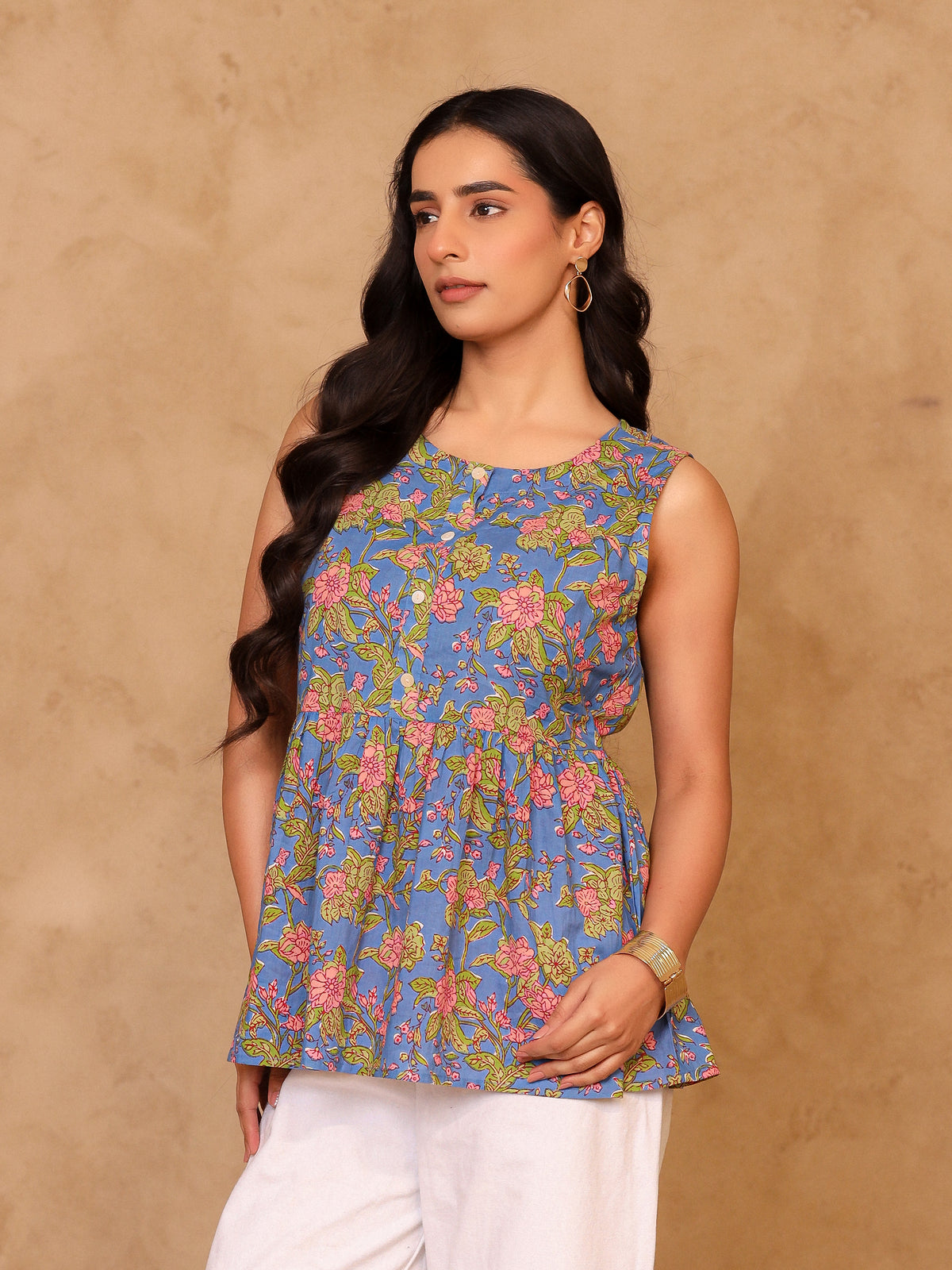 Amber Pure cotton Peplum Top