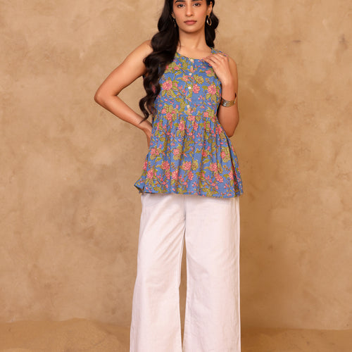 Amber Pure cotton Peplum Top
