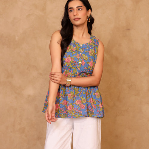 Amber Pure cotton Peplum Top