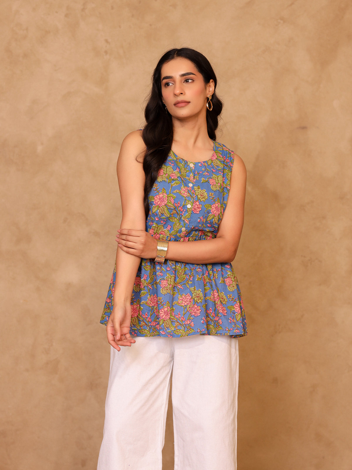 Amber Pure cotton Peplum Top