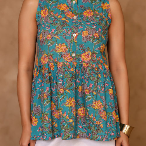Amber Pure Cotton Peplum Top