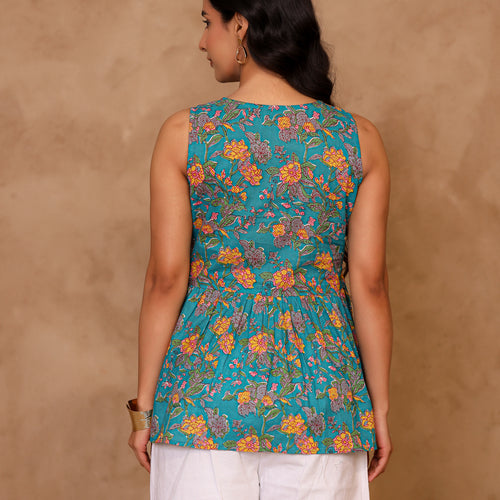 Amber Pure Cotton Peplum Top