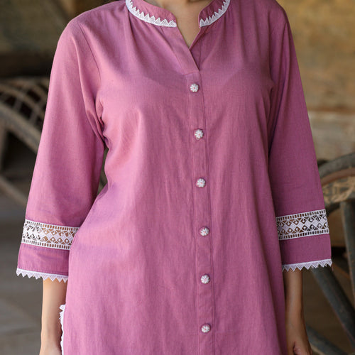 Rumi Handloom Cotton Kurta Set