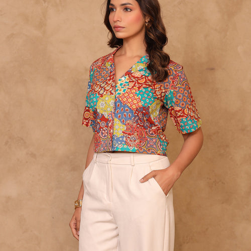 Remi Pure Cotton Crop Shirt
