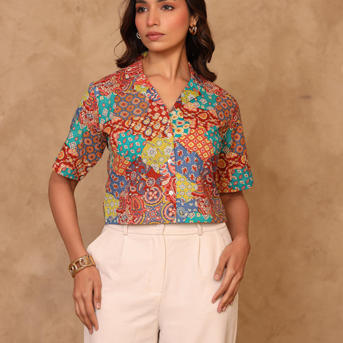 Remi Pure Cotton Crop Shirt