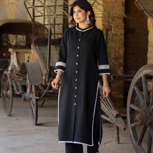 Rumi Handloom Cotton Kurta Set