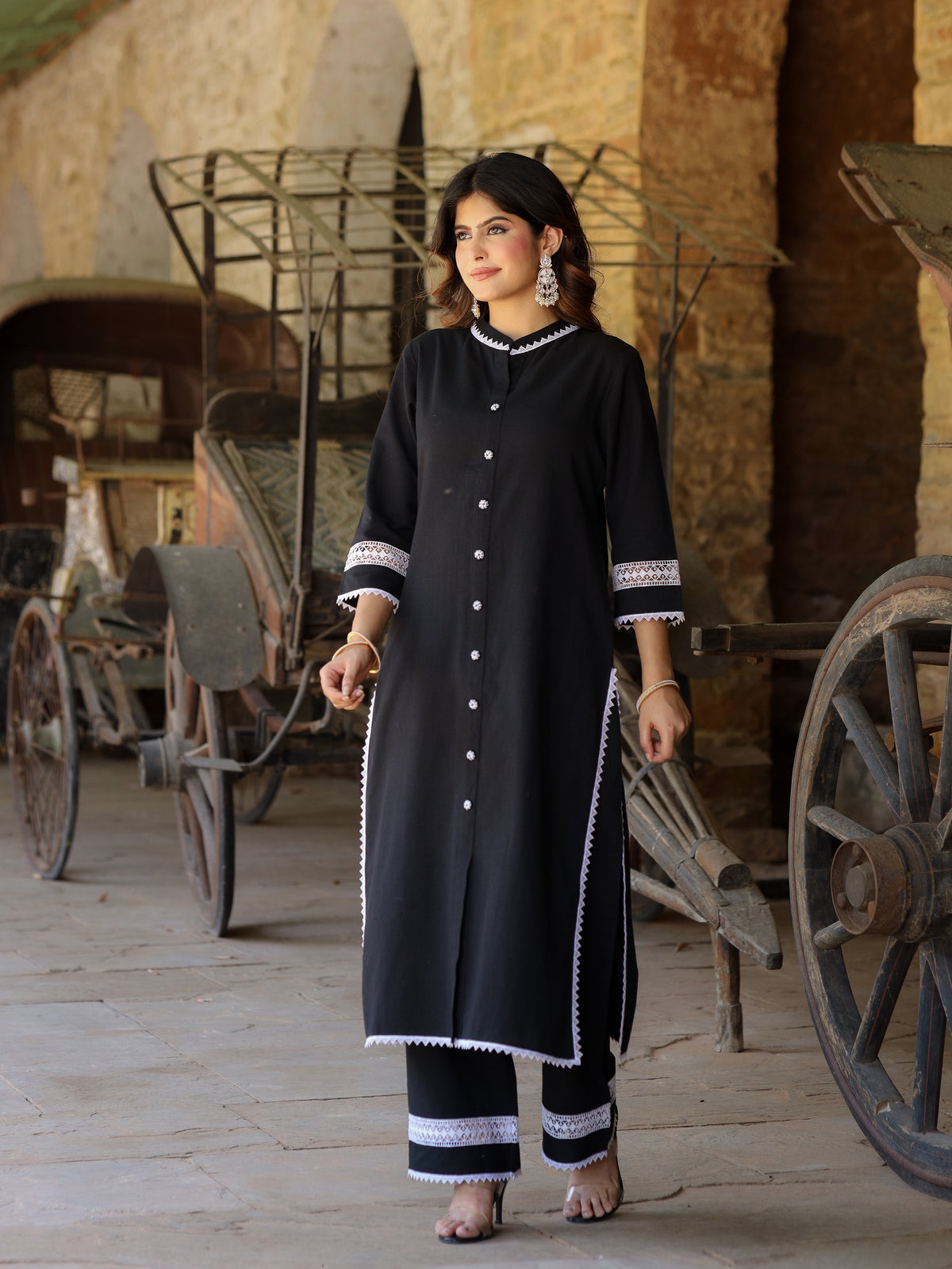 Rumi Handloom Cotton Kurta Set