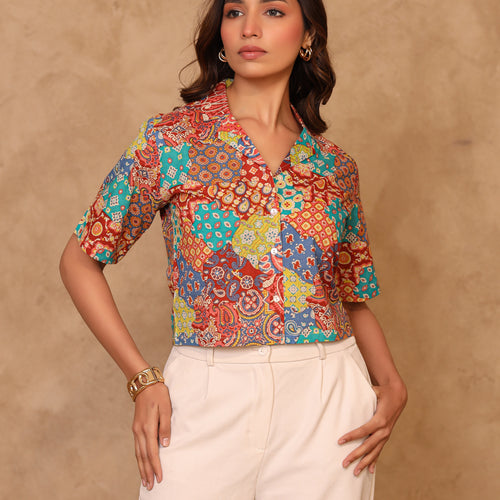Remi Pure Cotton Crop Shirt
