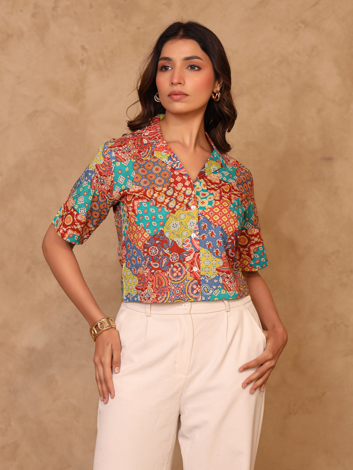 Remi Pure Cotton Crop Shirt