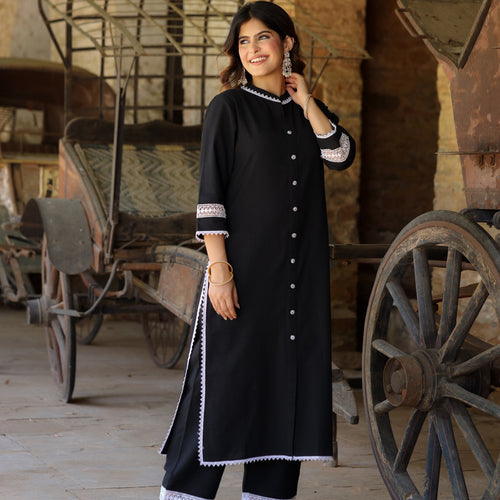 Rumi Handloom Cotton Kurta Set