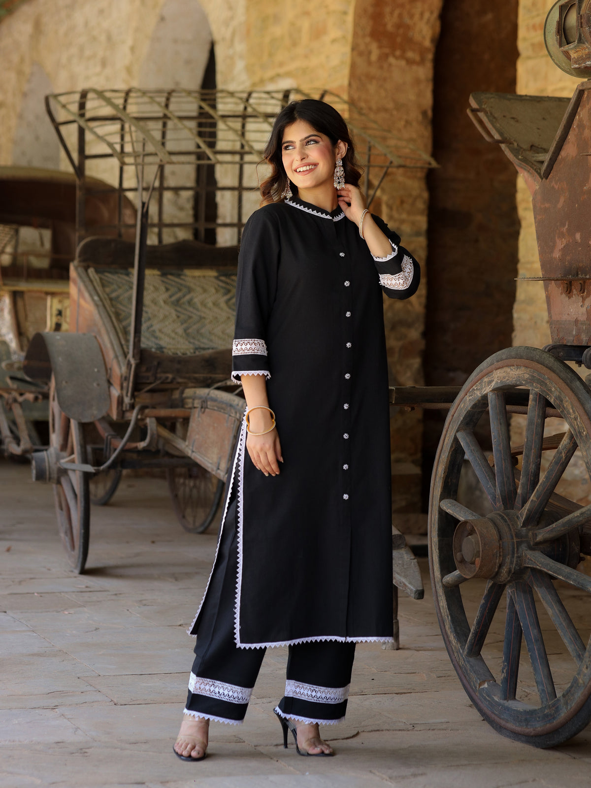 Rumi Handloom Cotton Kurta Set
