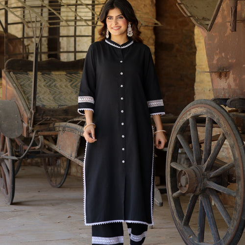 Rumi Handloom Cotton Kurta Set