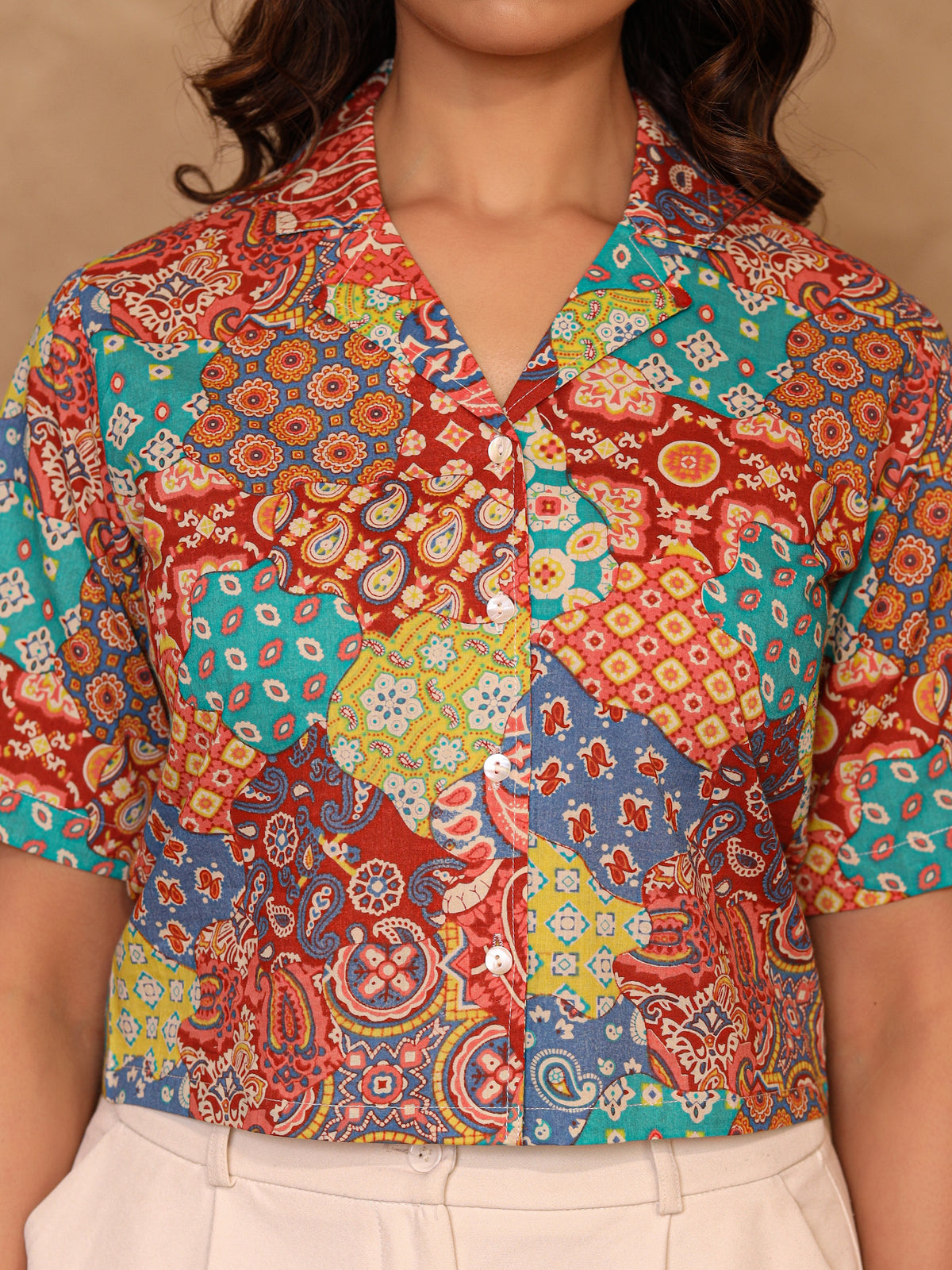 Remi Pure Cotton Crop Shirt