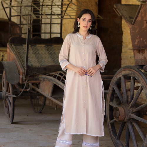 Rumi Handloom Cotton Kurta Set