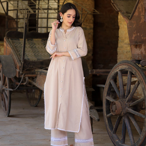 Rumi Handloom Cotton Kurta Set